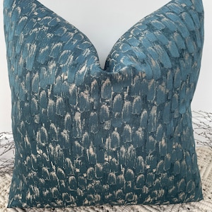 Style No. 190 -Luxury Emerald Green Peacock Fabric Textured Cushion Pillow Cover for sofa bed throw - From The Couture Cushion