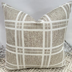Style No. 186 - Luxury brown checked brown bohemian Scatter Cushion cushions bed set, sofa set cushions with option of black piping