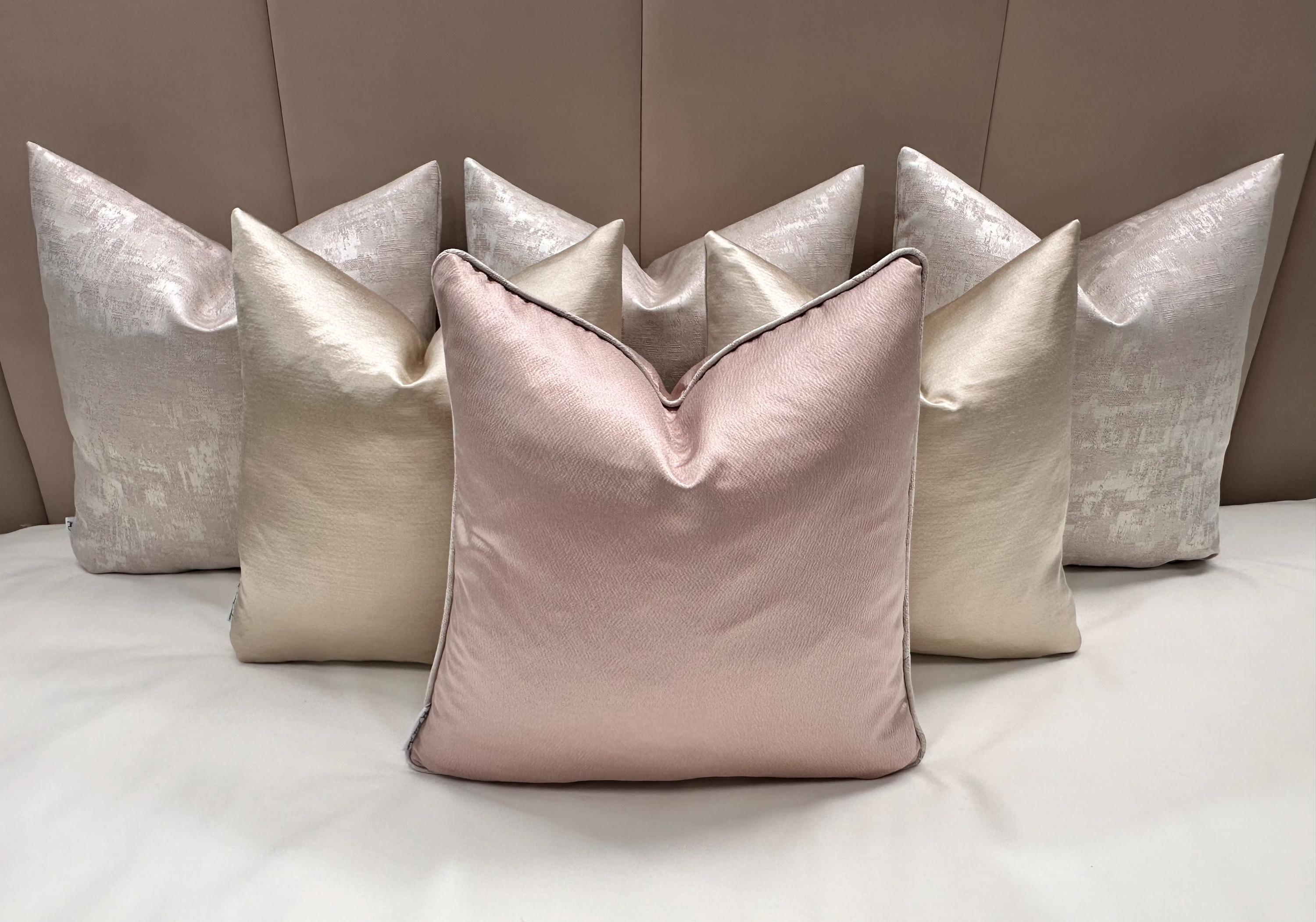 Pink feather pillow 2025