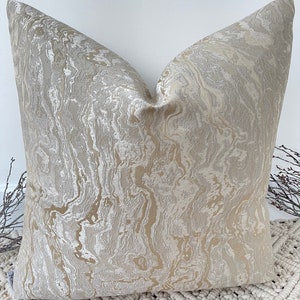 Style No. 127 - Luxury Champagne Gold Marble Scatter Cushion bed set, beds, sofa, sofa set. Champagne marble cushion.