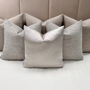 A luxury set of 6 grey cushions for king or double bed, grey cushion set, grey pillows covers for bed, sofa & chairs-The Couture Cushion
