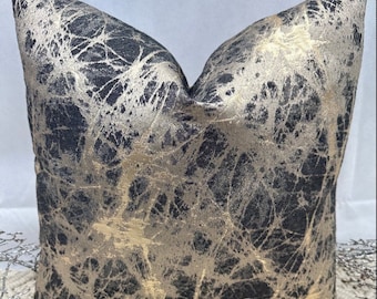 Style No. 119 - Luxury Black & Gold Marble scatter cushions, sofa set, bed set, cushion, handcrafted by The Couture Cushion