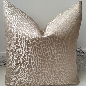 Style No. 41 - Luxury Champagne Taupe Scatter Cushion bed set, beds, sofa, sofa set. Textured champagne cushion from The Couture Cushion