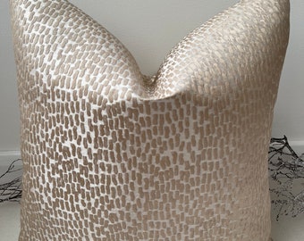 Style No. 41 - Luxury Champagne Taupe Scatter Cushion bed set, beds, sofa, sofa set. Textured champagne cushion from The Couture Cushion