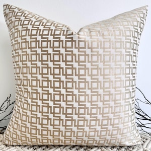 Luxury Gold Bespoke Cushion, Customisable Options, Add Piping or Fringing, Pillow for Sofa, Handcrafted By The Couture Cushion - Style 199