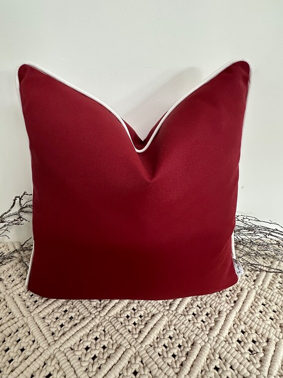 Burgundy scatter sale cushions