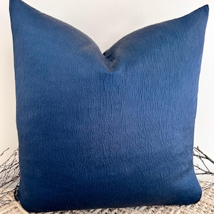Style No. 202 - Luxury navy scatter cushion, luxury navy cushion for sofa set, bed set, handcrafted by The Couture Cushion