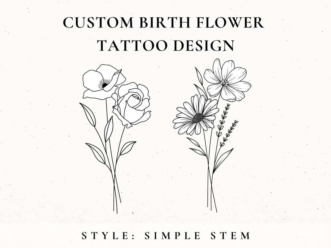 12 Seriously Pretty Birth Flower Tattoos To Celebrate Yourself