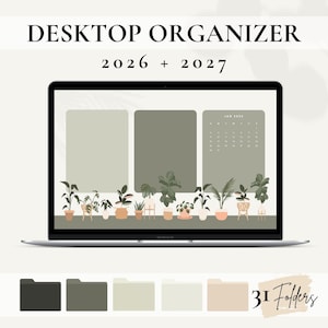Plant Desktop Organizer 2026 and 2027, Wallpaper Aesthetic Desktop, Macbook Folder Icons, Windows Desktop Organizer Wallpaper, Icons For Mac