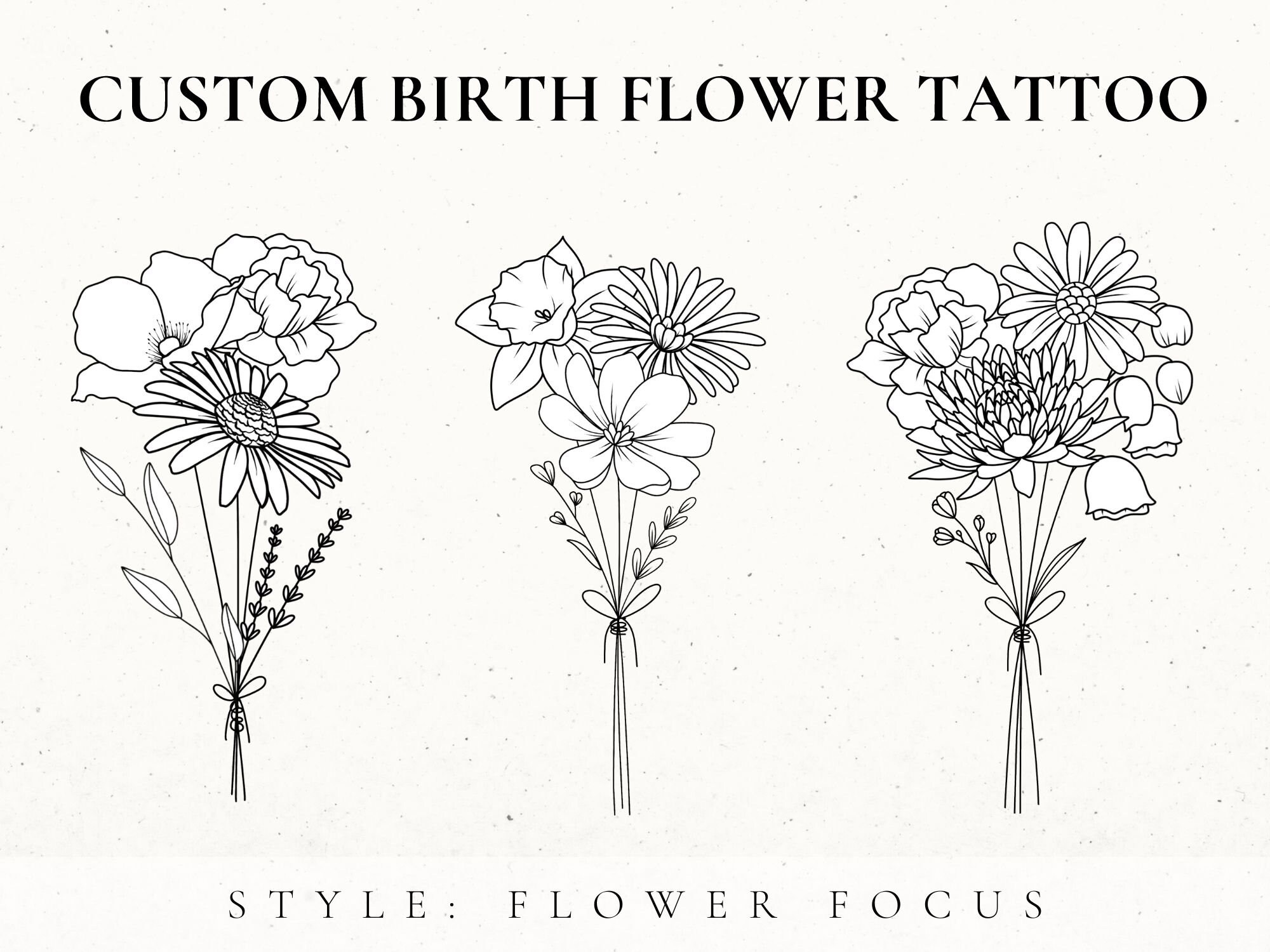 20 Birth Flowers For June Tattoo Design Ideas For Females   EntertainmentMesh