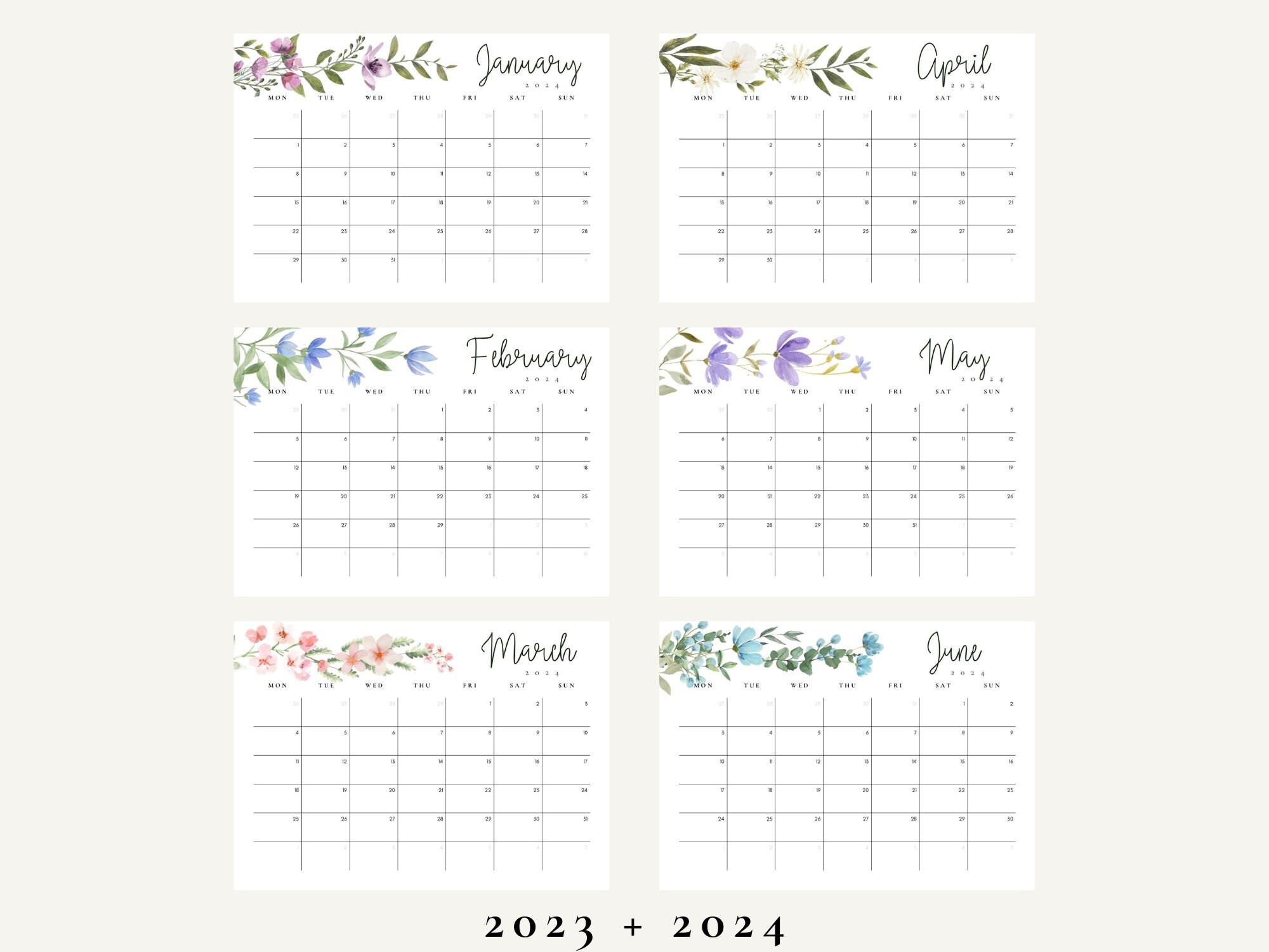 2024-and-2025-calendar-printable-monthly-calendar-planner-neutral-boho-calendar-boho-goodnotes-planner-2024-printable-calendar-download-etsy