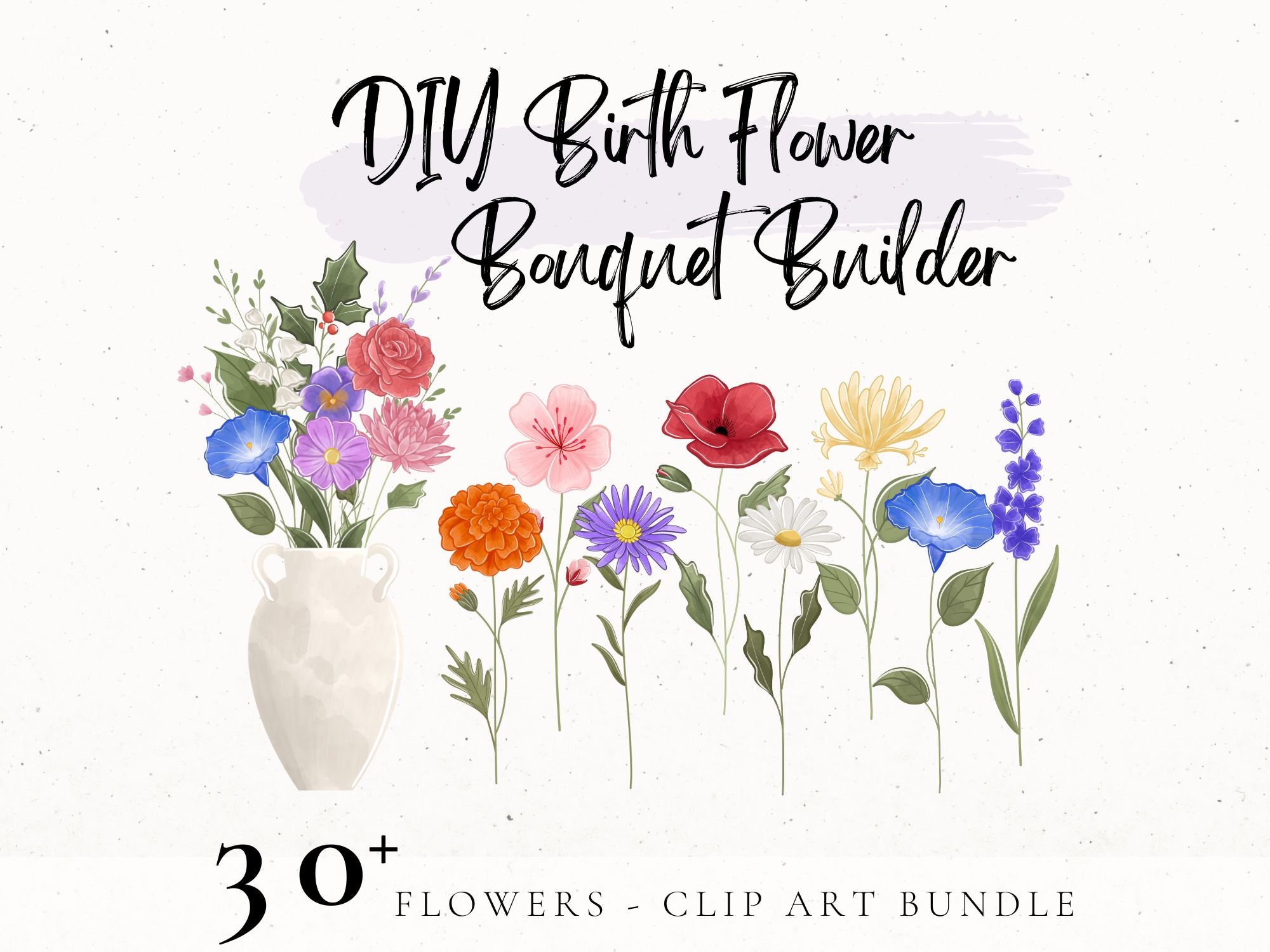 diy-birth-flower-bouquet-family-flower-printable-custom-family-bouquet-flower-clipart-png-files-grandmas-garden-christmas-gift-for-her-etsy for Birth Flower Bouquet Generator Free Printable DIY Birth Flower Bouquet, Family Flower Printable, Custom Family Bouquet, Flower Clipart PNG Files, Grandmas Garden, Christmas Gift for Her - Etsy for Birth Flower Bouquet Generator Free Printable