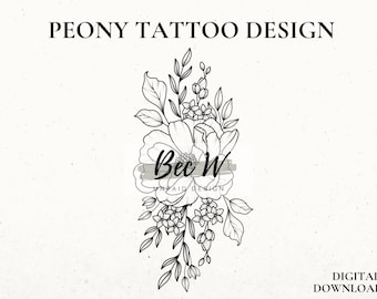Printable Thigh Tattoo - Etsy