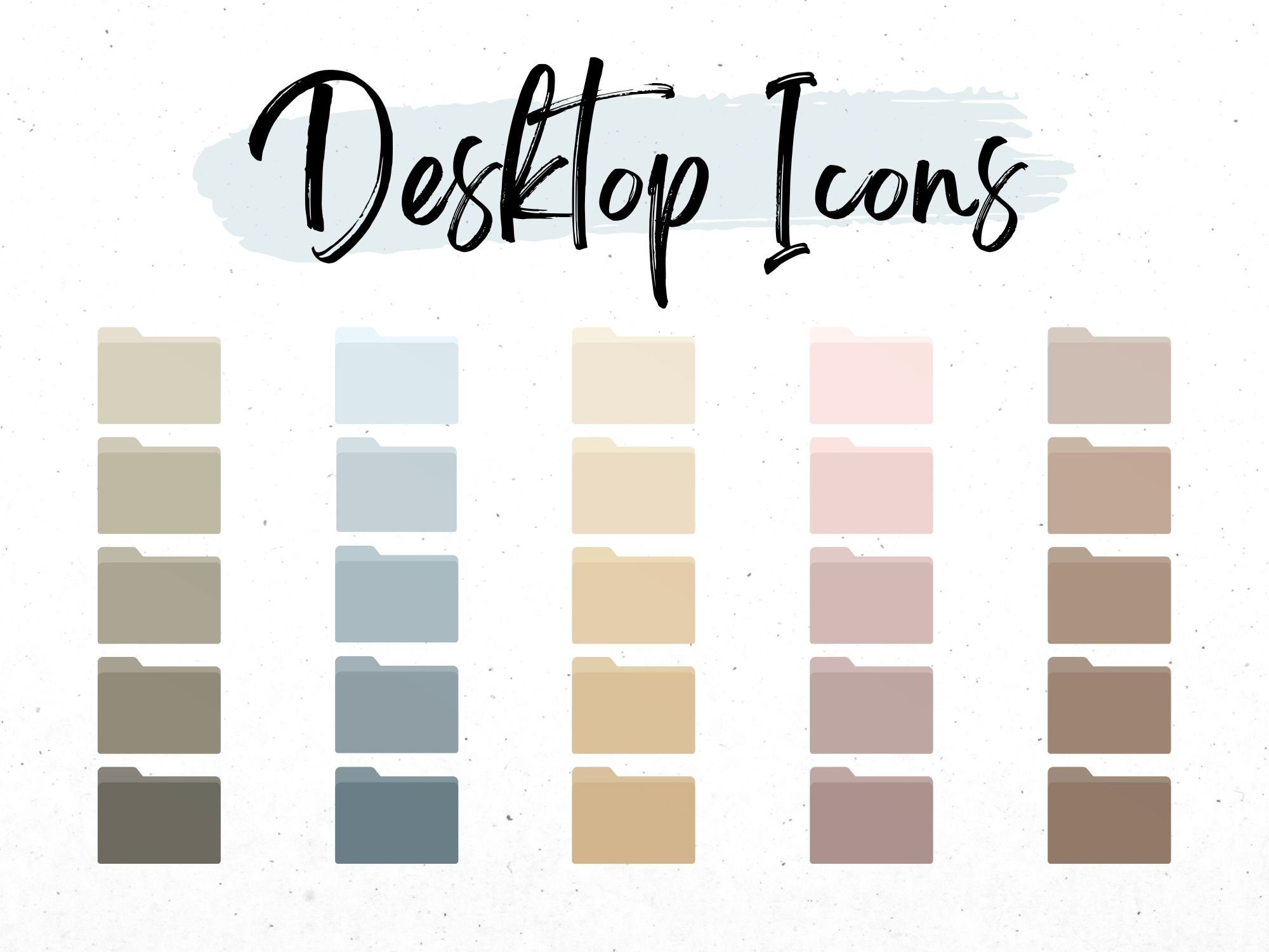 Folder Icons for Mac Windows Desktop Icons Aesthetic Folder - Etsy