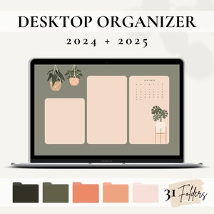 Plant Desktop Organizer 2024 and 2025, Wallpaper Aesthetic desktop, Macbook Folder Icons, Windows Desktop Organizer, Folder Icons For Mac
