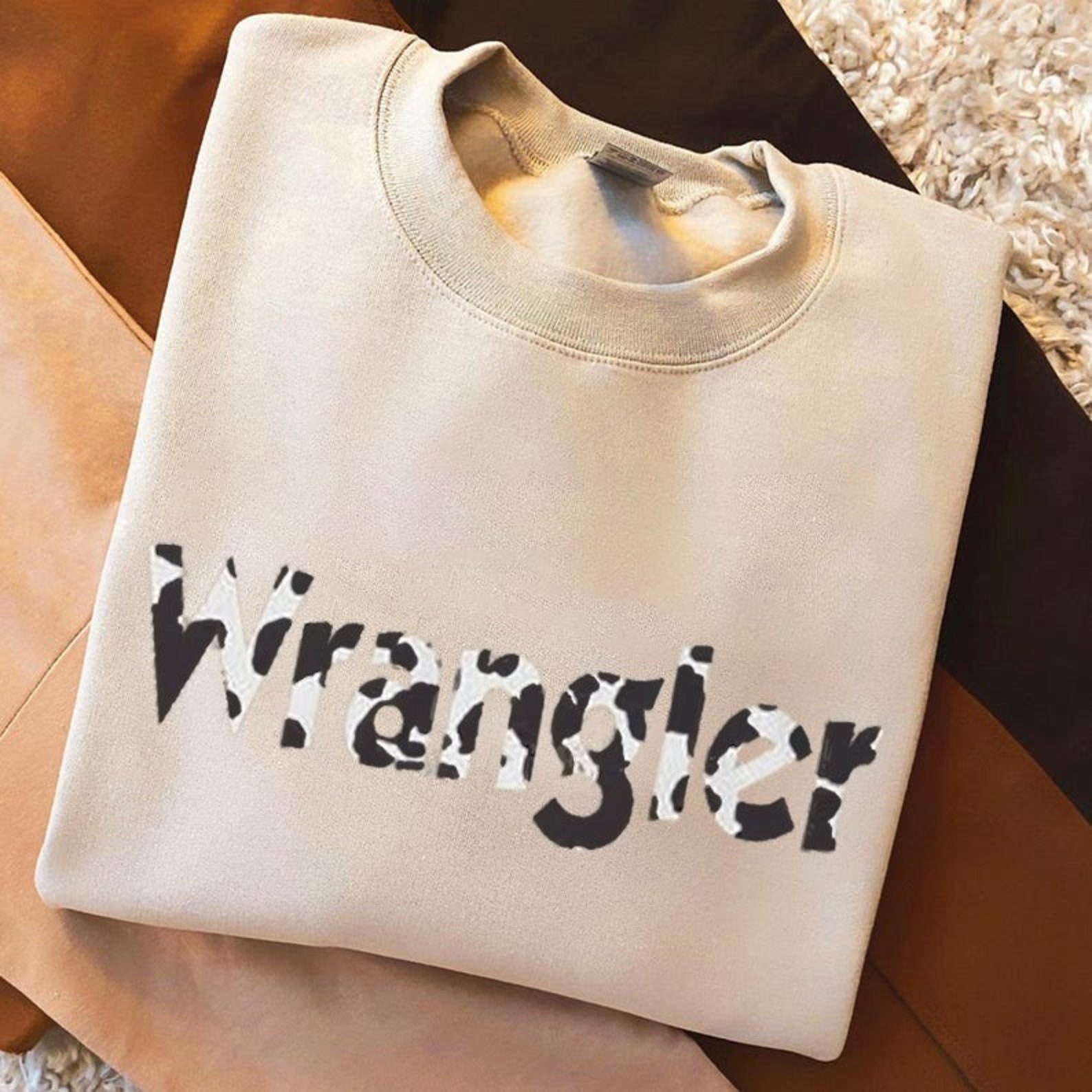 cowhide sweatshirt