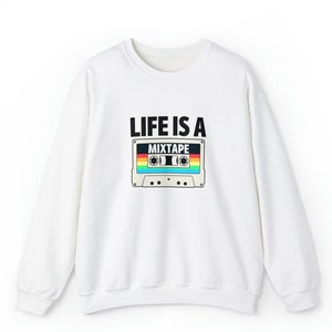 Life is a mixtape Unisex Heavy Blend Crewneck Sweatshirt