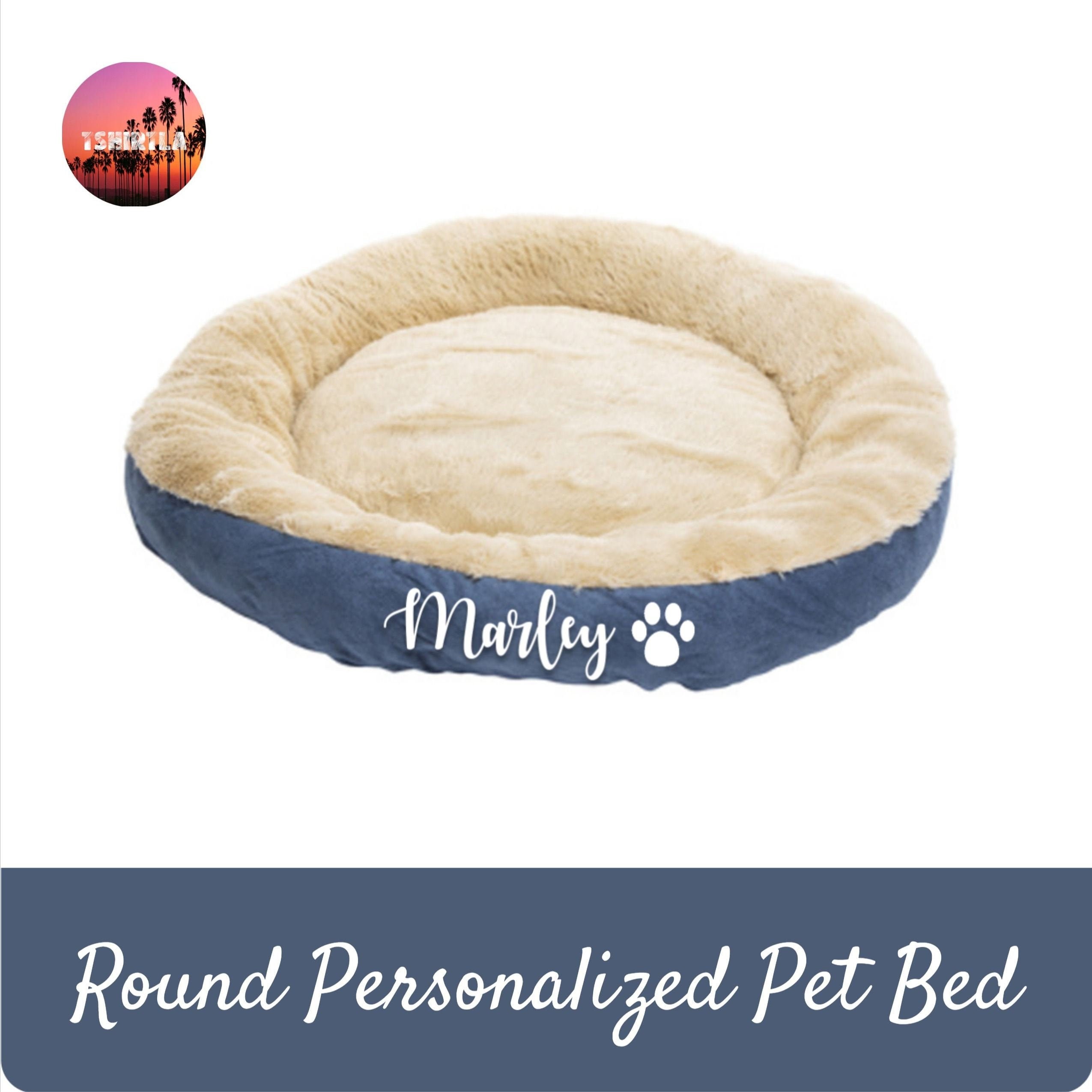 monogram pet bed