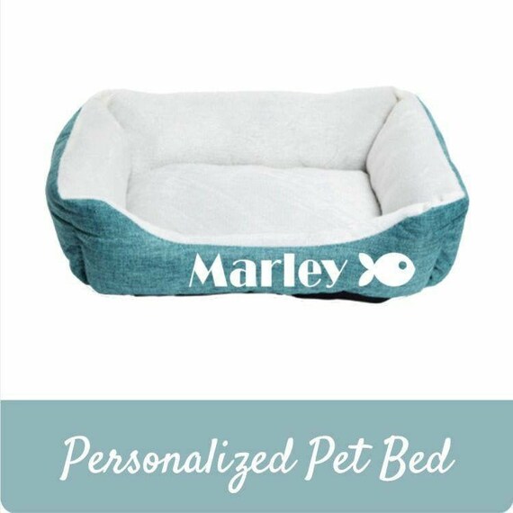 monogram pet bed