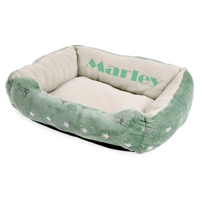 Personalized Pet Bed Mint Green Star. 14x20 Inches for Small - Etsy