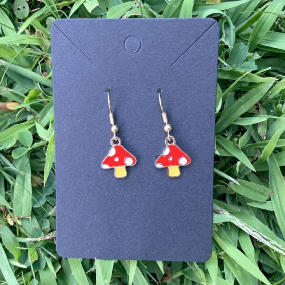 Mushroom Earrings Etsy