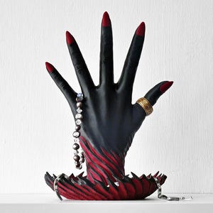 Arcane Fire Ring Holder - Supernatural Jewelry Organizer / Necklace Display & Vanity Ring Dish