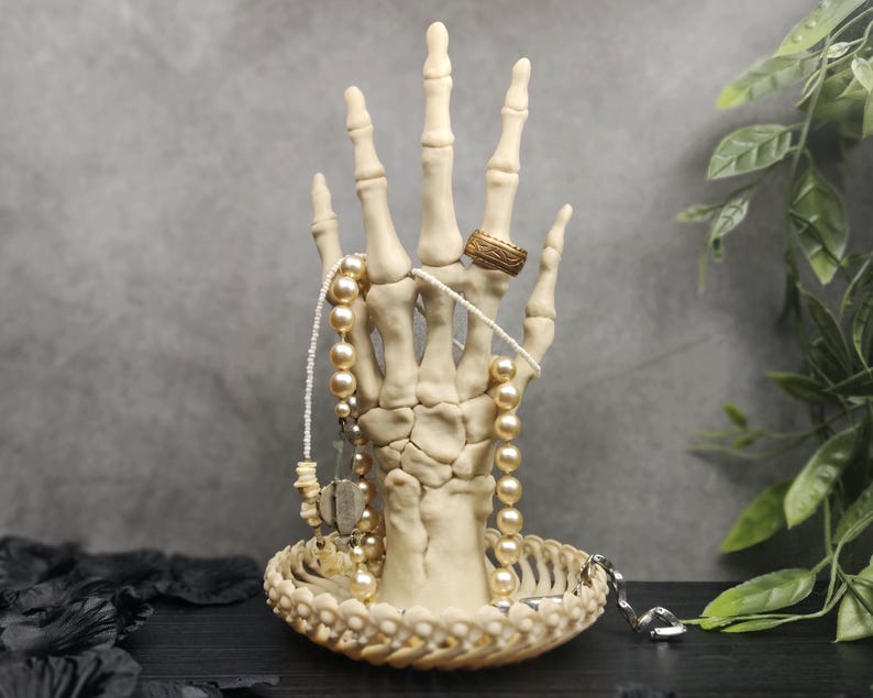 Skeleton Hand Coat Rack Gothic Skeleton Hand Jewelry Organizer: Dark Academia Ring Holder - Etsy