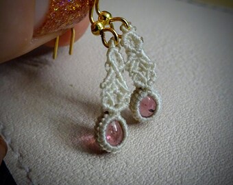 Oh cry me Tourmaline Tears! Pink tourmaline tear drop earrings