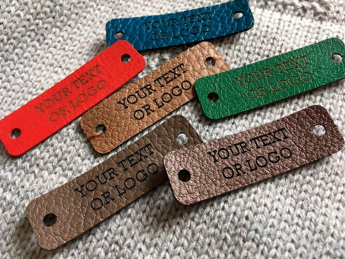 50 Custom Faux Leather labels Personalized labelsCustom Etsy