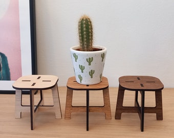 Indoor Wooden Plant Stand - 3 sizes available - available in Ash/Oak/Walnut Wood finish