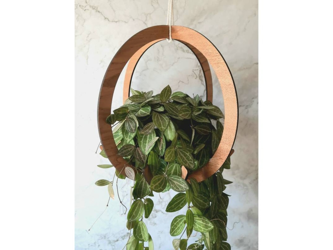 Wooden Circular Plant Hanger for Hanging/trailing/potted Plants