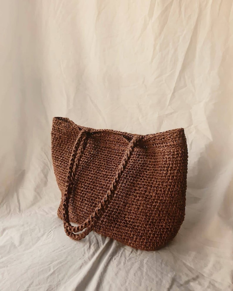 Handmade Astrid Raffia Bag Raffia Bag Handmade Bag Crochet Etsy