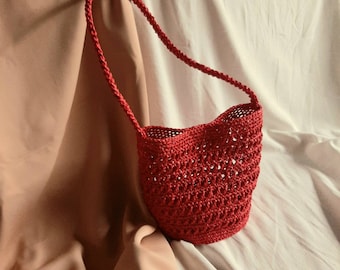 Handmade Manon Raffia Basket bag, Raffia Bag, Handmade bag, Crochet bag, Handmade crochet bag, Basket bag, Raffia Crochet Bag, Straw bag