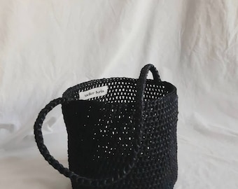 Handmade Lilou Raffia Basket bag, Crochet bag, Raffia Bag, Handmade bag, Basket Bag, Bucket Bag, Straw Bag, Mini Straw Bag