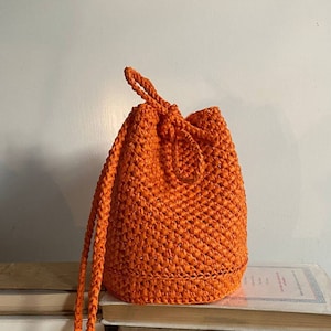 Handmade Luciana Raffia Bucket Bag, Raffia bag, Handmade bag, Crochet bag, Bag, Bucket Bag, Raffia Bucket Bag, Straw Bag