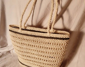 Handmade Stella Raffia bag, Raffia bag, Handmade bag, Crochet bag, Straw Bag, Basket bag, Tote bag, Large tote bag, Raffia Tote