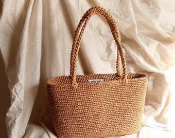 Handmade Elin Raffia bag, Raffia bag, Handmade bag, Crochet bag, Straw Bag, Raffia tote bag, Basket bag, Tote bag