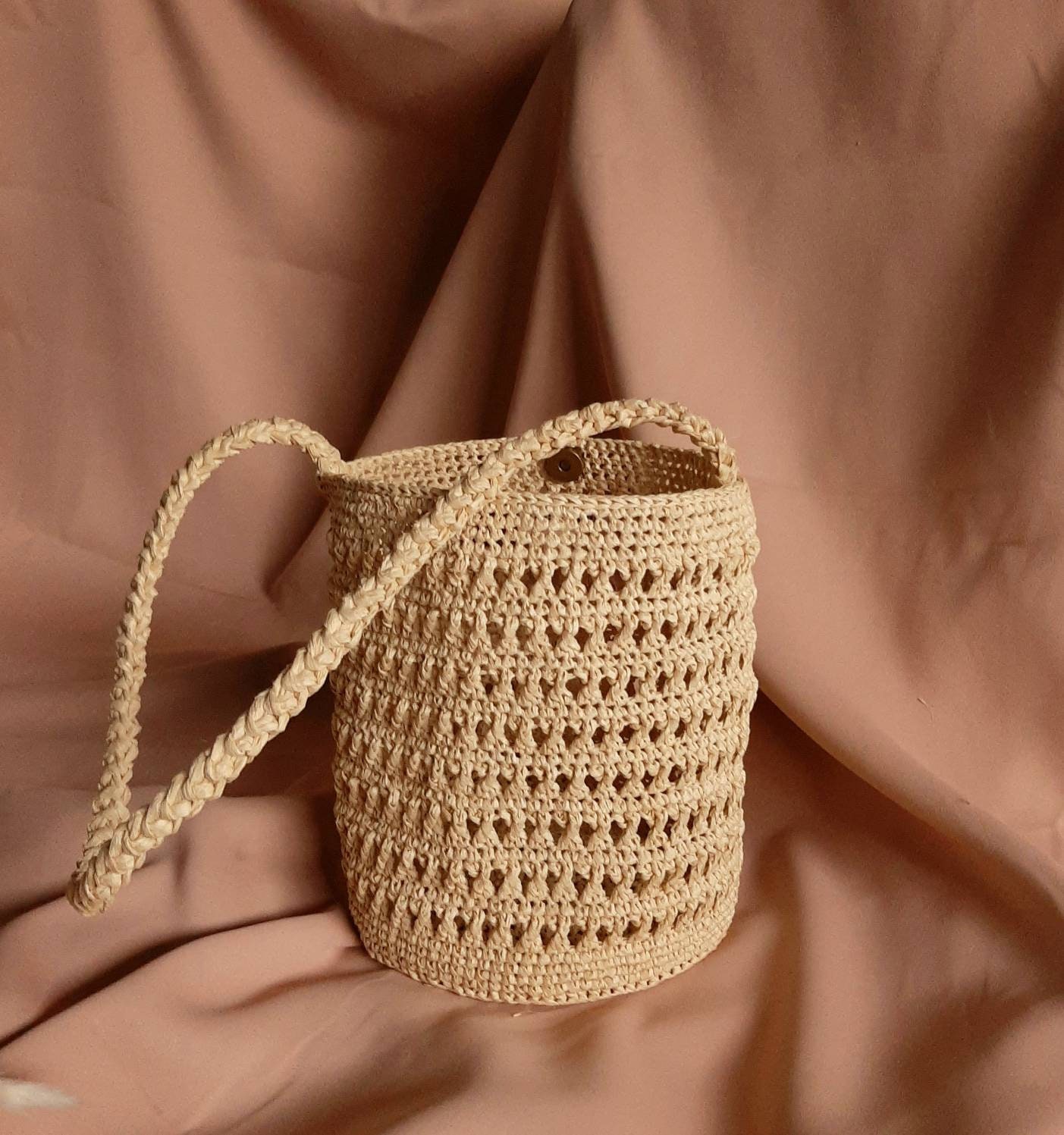Handmade Manon Raffia Basket Bag, Raffia Bag, Handmade Bag