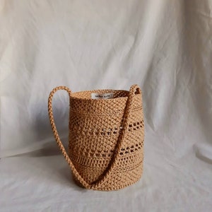 Handmade Charlie Raffia Basket bag, Raffia bag, Handmade bag, Crochet bag, Basket Bag, Straw bag image 4