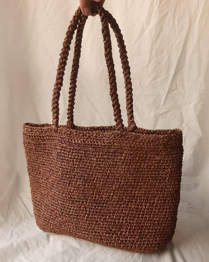 Handmade Astrid Raffia Bag Raffia Bag Handmade Bag Crochet Etsy