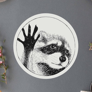 Pedro Pedro Pedro Raccoon pegatina / gran pegatina impermeable holográfica portátil / pegatina troquelada / planificador diario teléfono meme pegatina