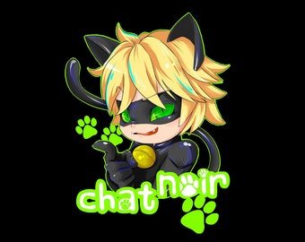Chat Noir Paw Print Etsy