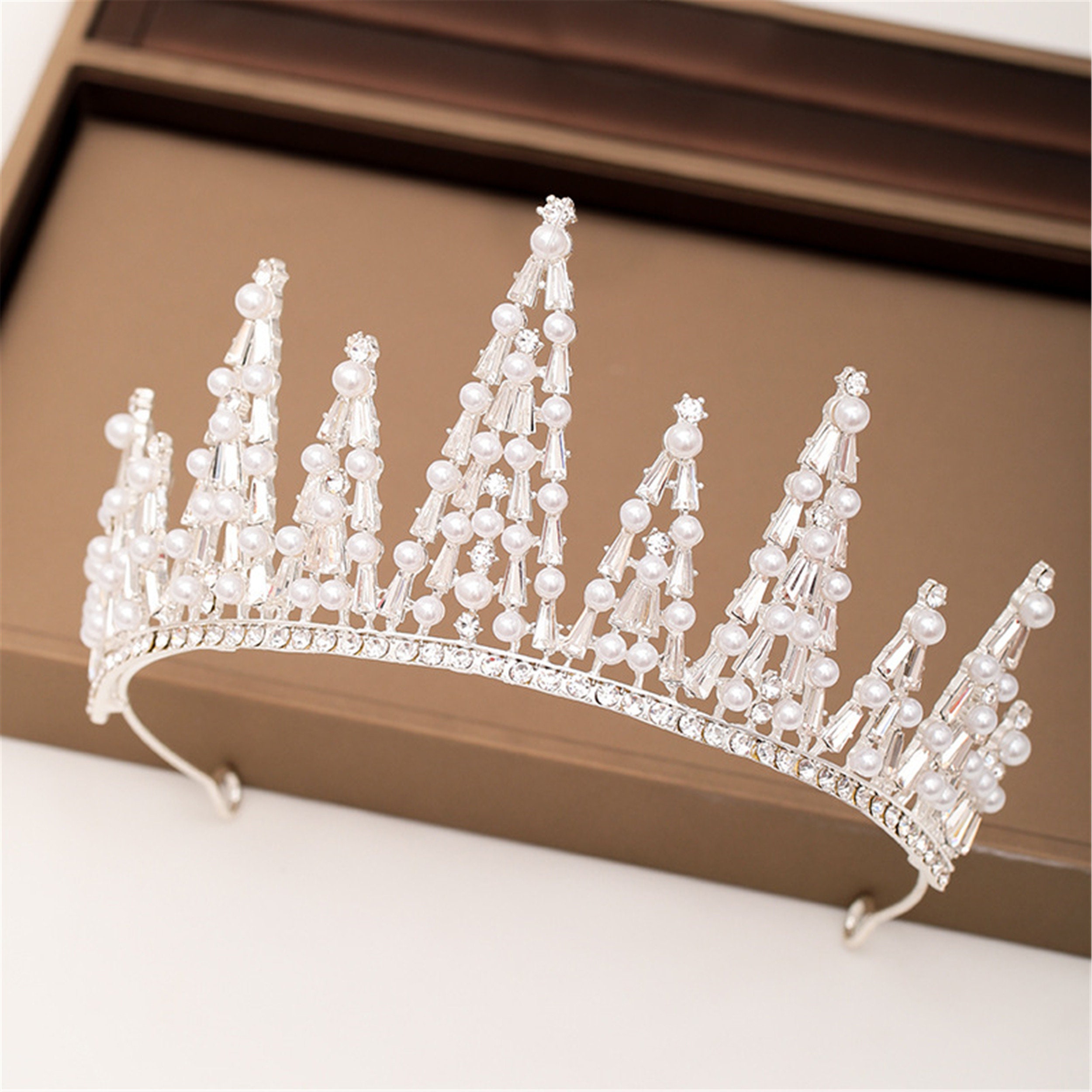 Elegante corona de la boda para la novia tiara de la novia Etsy