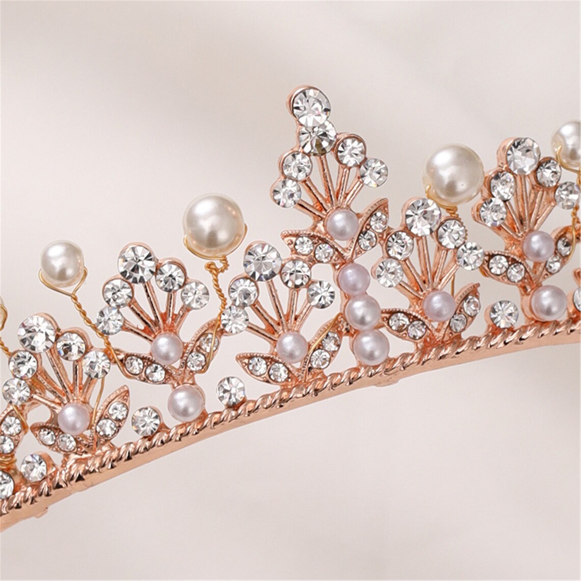 Elegante corona de la boda para la novia tocado de la tiara Etsy