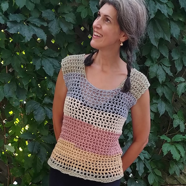 CraftWrx Classic Tank Top Pattern - PDF ONLY - Beginner crochet pattern size inclusive