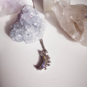 Crescent Moon Necklace | Mystical Silver Chain