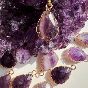 Amethyst Necklace | Healing stone | Gemstone necklace | Zodiac necklace