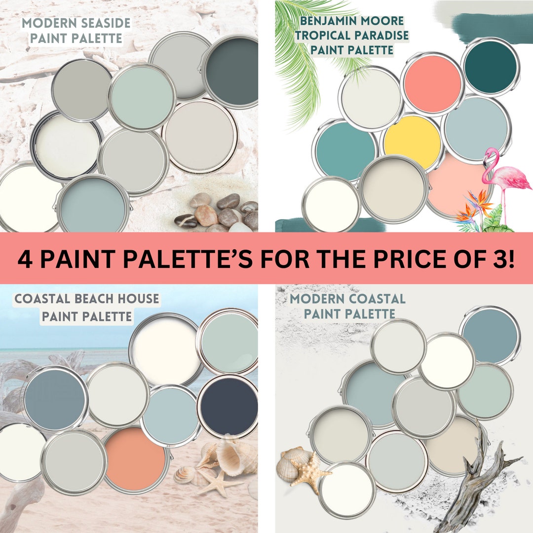Benjamin Moore Modern Coastal Farmhouse Paint Palette 2025 Nautical ...