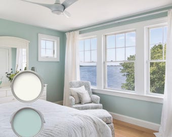 Coastal Paint Benjamin Moore Interior Color Palette Seafront House