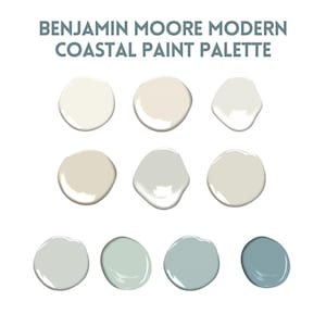 Coastal Color Palette Benjamin Moore Pale Blue English Country House ...